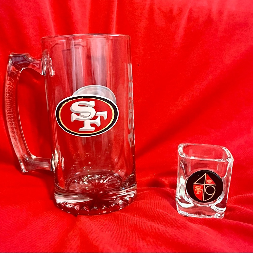 NFL San Francisco 49ers Mug & Shot Glass Set